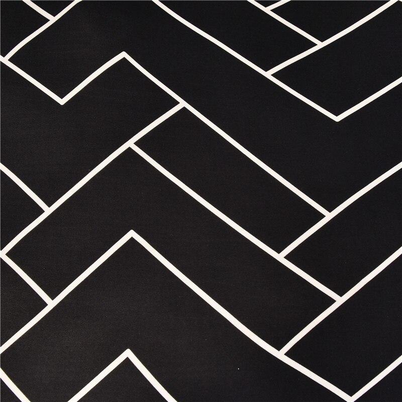 Printed Sofa Cover - Black Herringbone