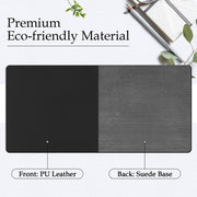 PU Leather Desk Pad Protector, Mouse Pad (31x15.5 Inch)
