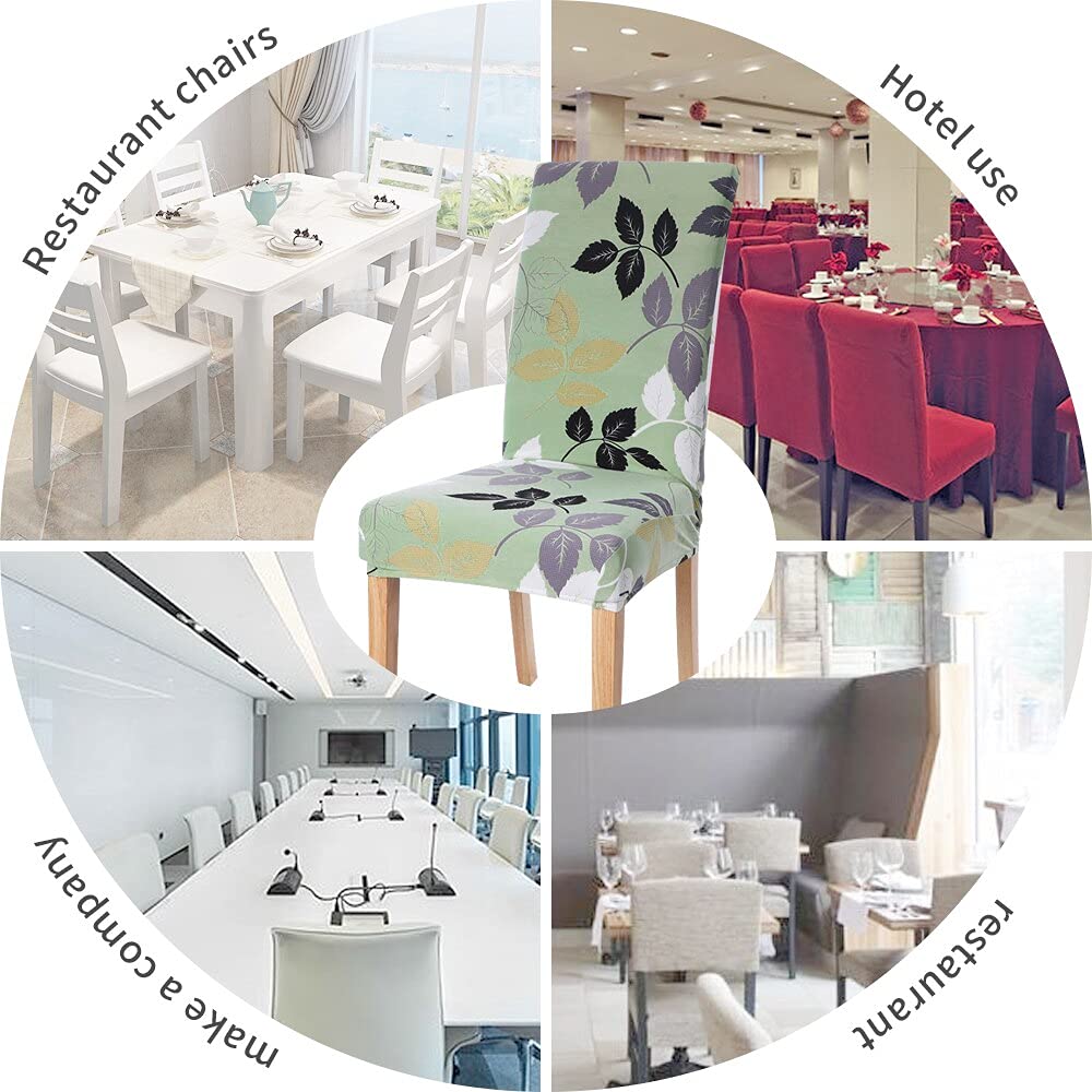 Elastic Chair Cover - Lime Green Flamingo