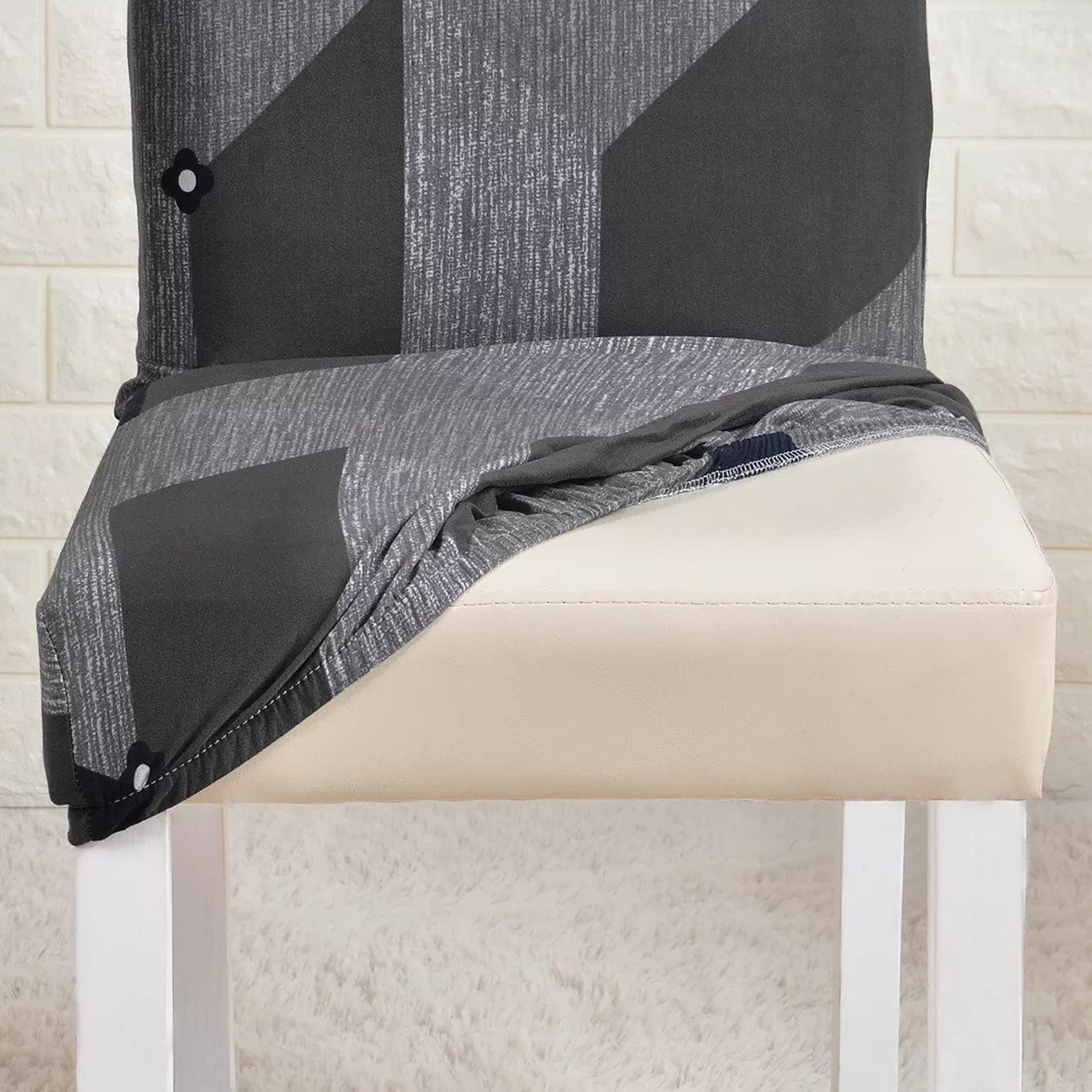 Elastic Chair Cover(Grey Prism)
