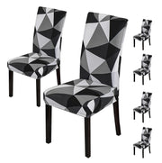 Elastic Chair Cover Stretch-Black Triangle