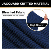 Jacquard Sofa Slipcover - Dark Blue