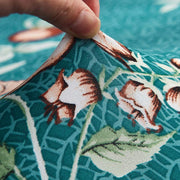 Printed Sofa Cover - Bottle Green Flower