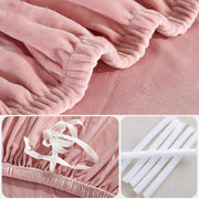 Velvet Sofa Slipcover - Powder Pink