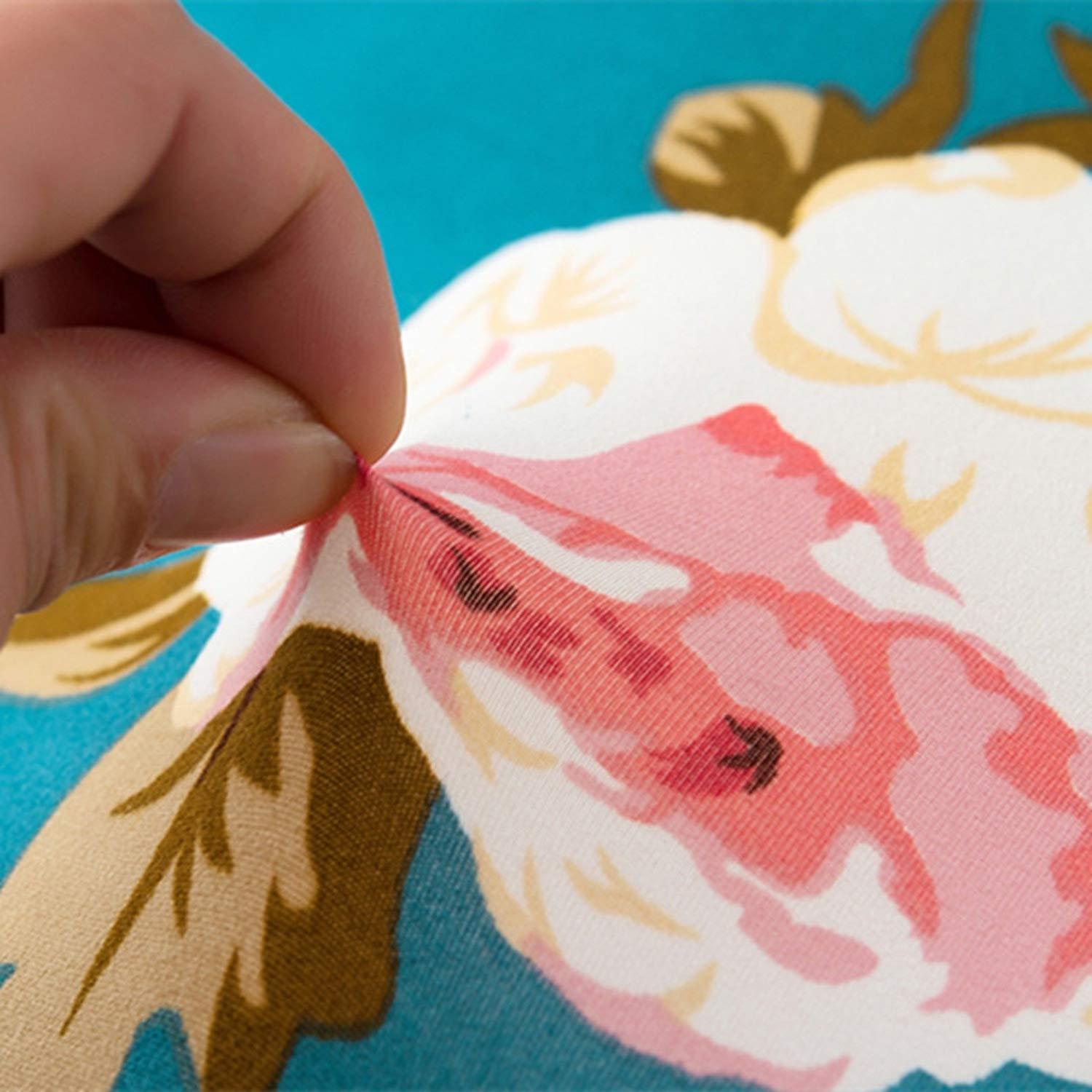 Printed Sofa Cover - Teal Blue Flower