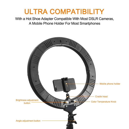 12 Inches LED Ring Light with Stand