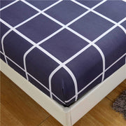 Fitted Bed Sheet - Blue Check