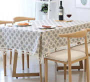 Rectangle Tablecloth Cotton Linen Table