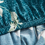 Printed Sofa Cover - Bottle Green Flower