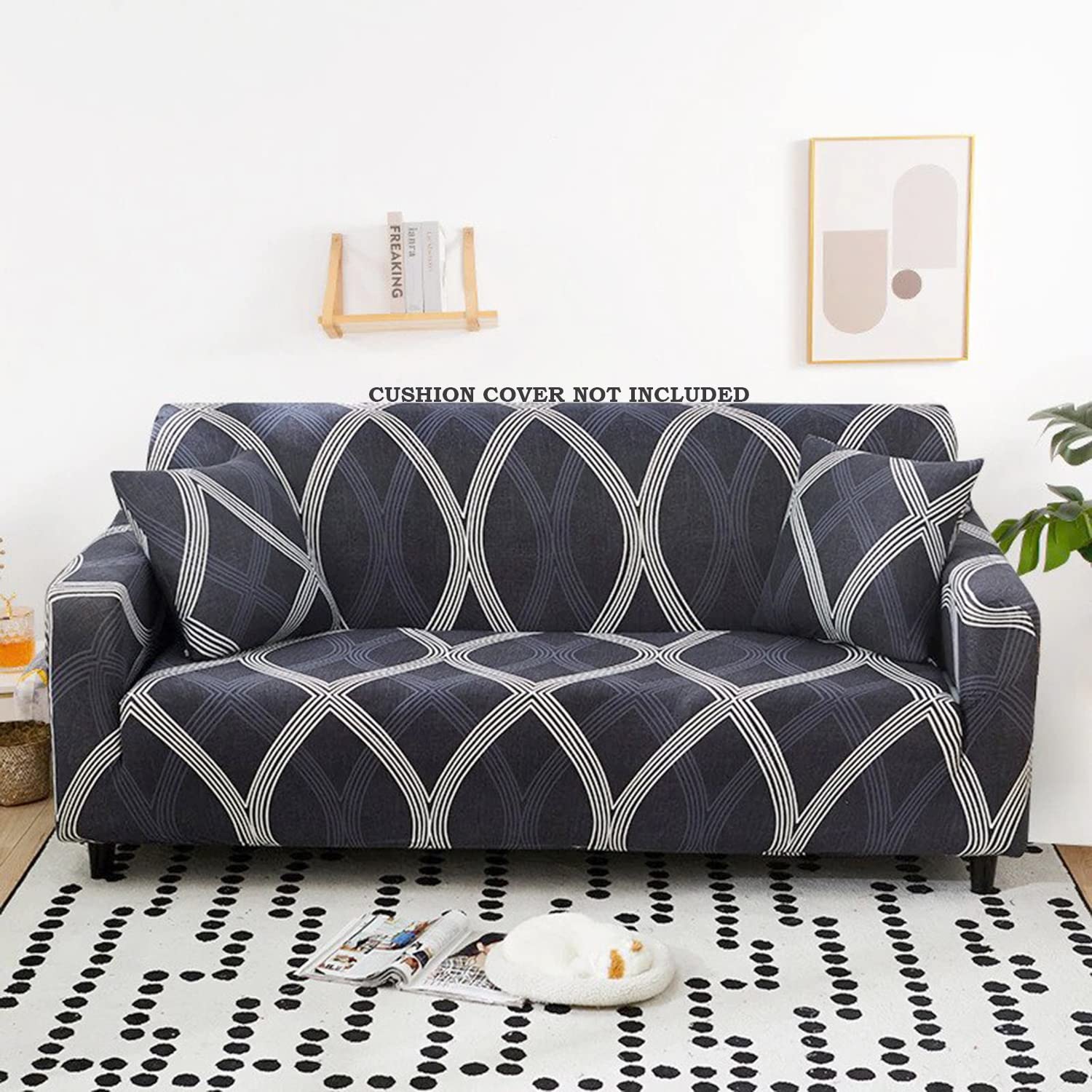 Universal Elastic Sofa Cover (Fossil Grey)