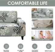 Universal Sofa Slipcover (Grey Petals)