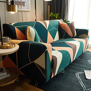 Universal Elastic Sofa Cover(Green Peach Prism)