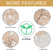 Universal Sofa Slipcover (Cream/White Flower)