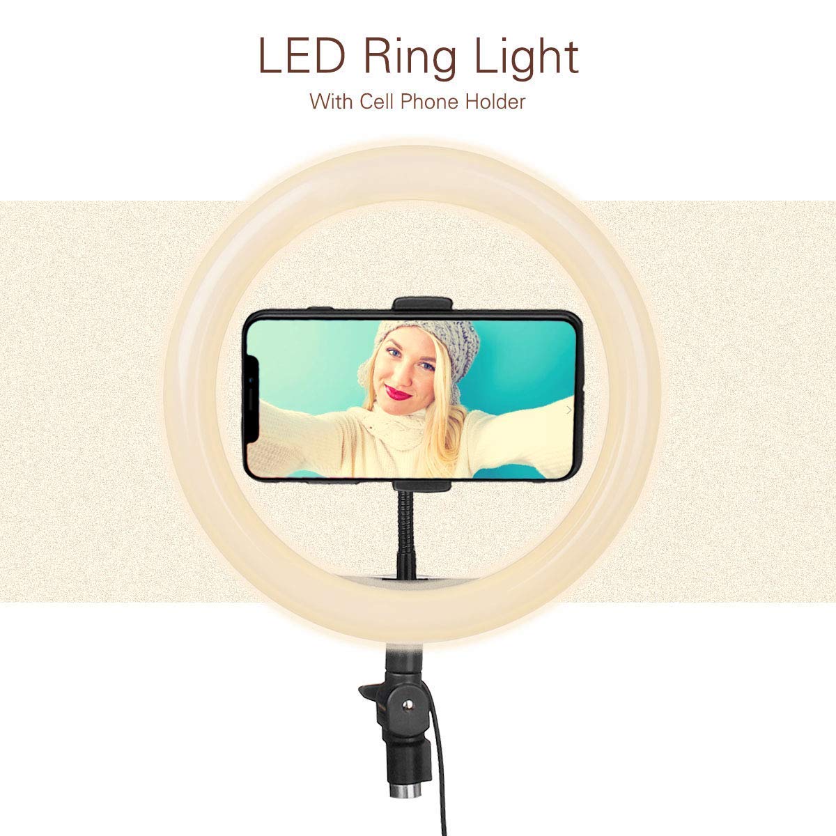 10 Inches Ring LED Light with Stand