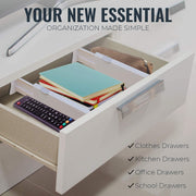 Drawer Dividers Organizer Adjustable Separators Highly Expandable(Large)