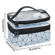 Makeup Bags Double Layer Travel Cosmetic Cases
