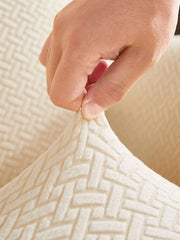 Universal Fleece 220 GSM Fabric Sofa Cover (Cream)