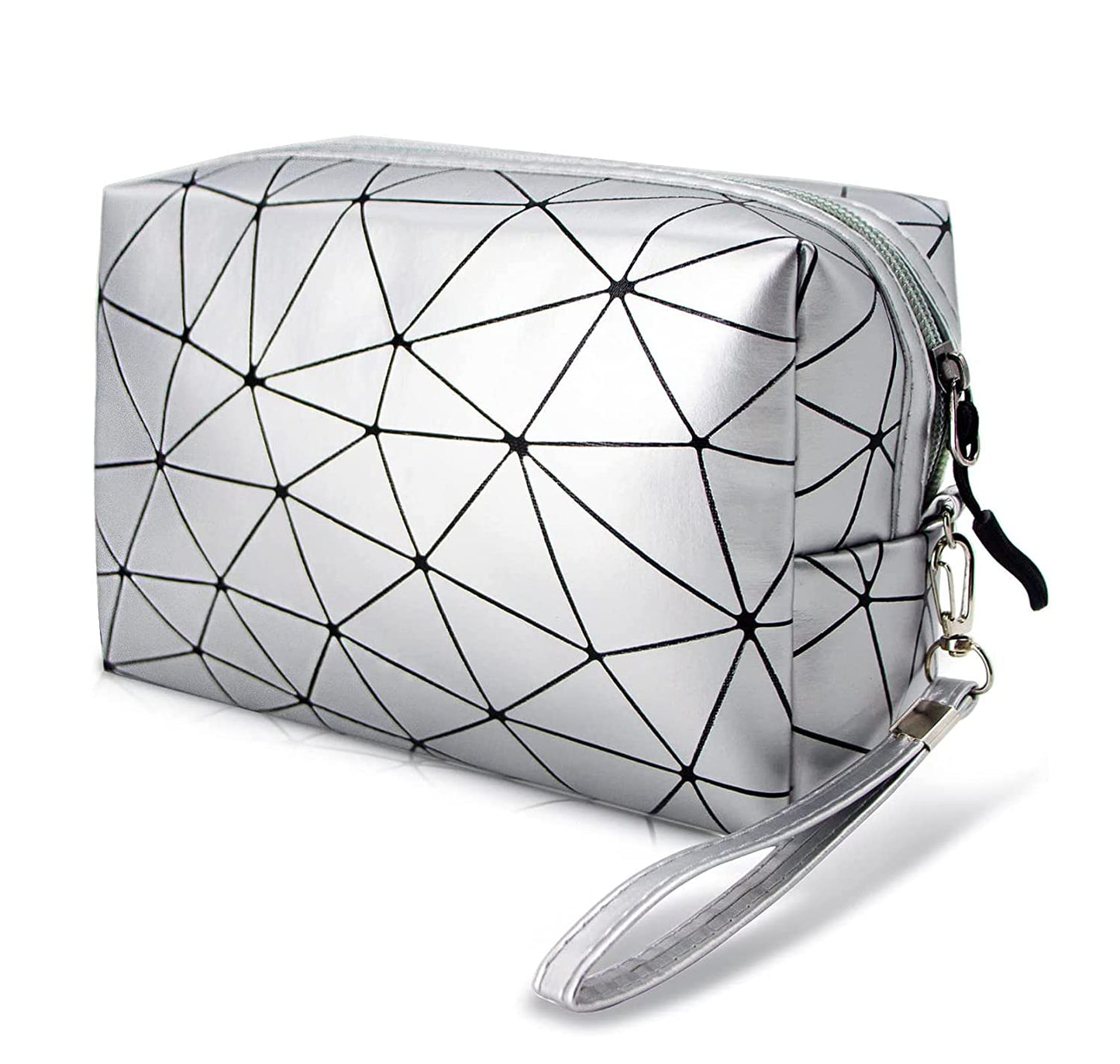 Geometric Toiletry Makeup Bag for Women and Girls