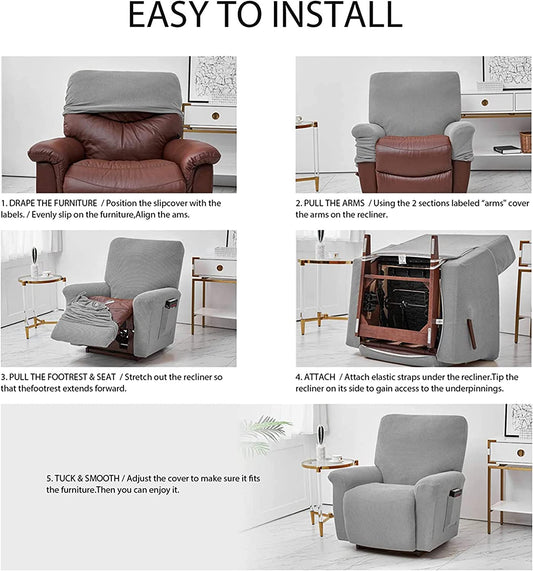 Recliner Covers Jacquard Recliner Chair Slipcovers