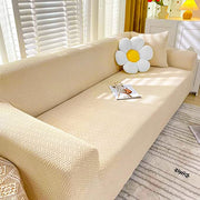 Universal Fleece 220 GSM Fabric Sofa Cover (Cream)