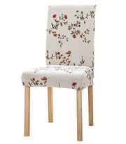 Printed Chair Cover - Beige Tulip