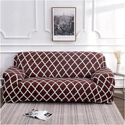 Universal Elastic Sofa Cover (Brown Diamond)