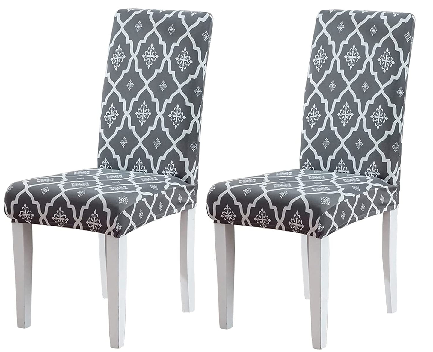 Elastic Chair Cover(Jaipur Grey)