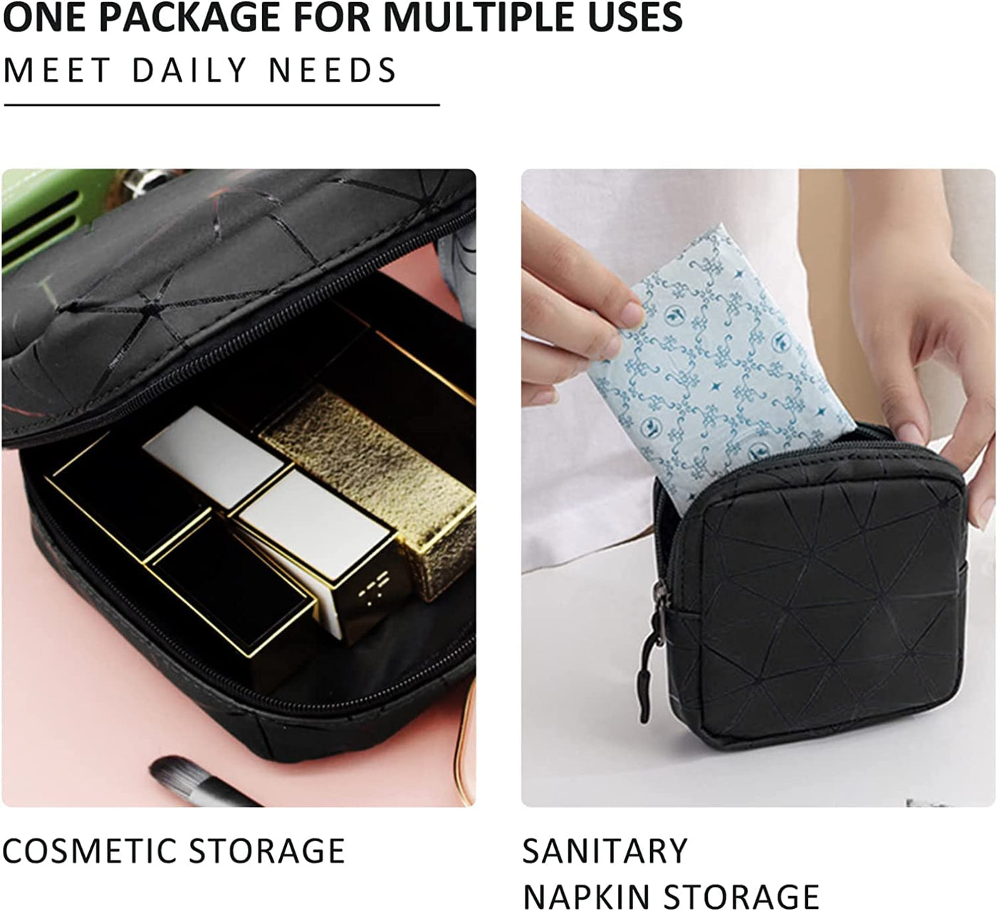 Sanitary Napkin Storage Bag(Pack of 2)
