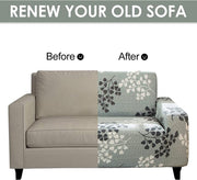 Universal Sofa Slipcover (Grey Petals)