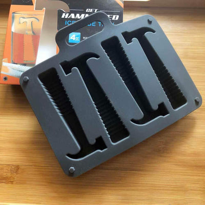 Hammer Shape Ice Tray Silicone Ice Cube Party Mould Maker