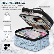 Makeup Bags Double Layer Travel Cosmetic Cases