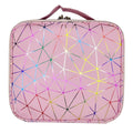 Cosmetic Storage Case with Adjustable Compartment (Pink Diamond)