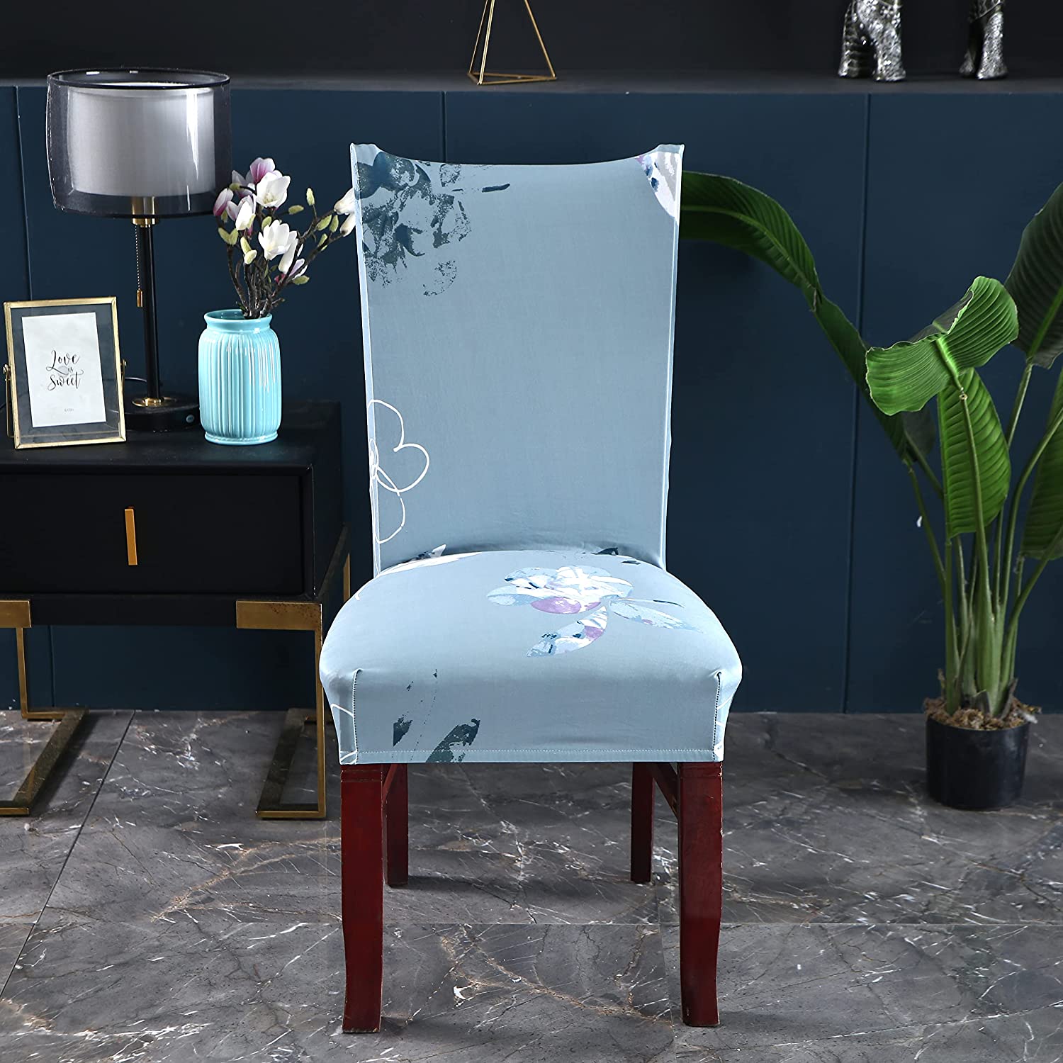 Elastic Chair Cover(Green Pearly Grey)