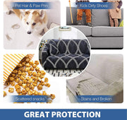 Universal Elastic Sofa Cover (Fossil Grey)