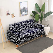 Universal Elastic Sofa Cover (Jaipur Blue)