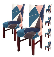 Elastic Chair Cover(Green Peach Prism)