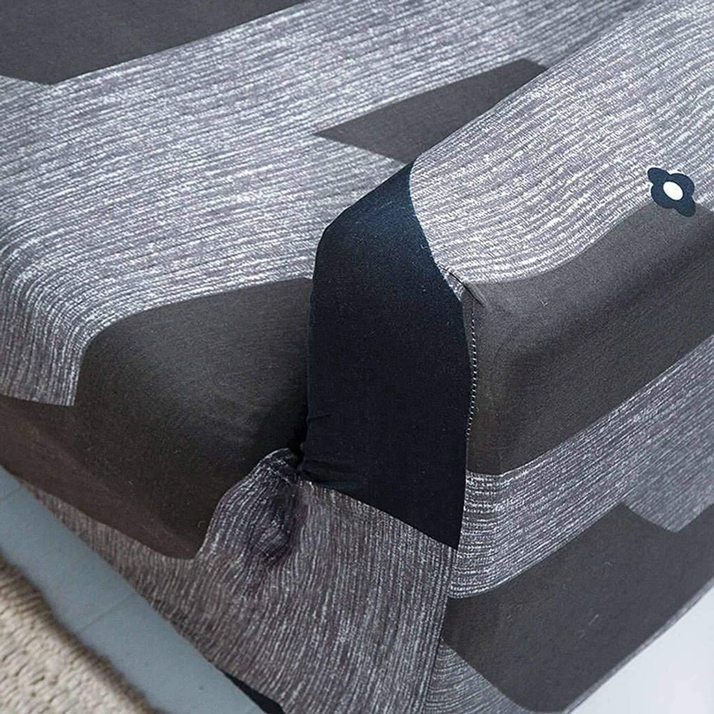 Universal Elastic Sofa Cover (Grey Prism)