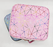 Cosmetic Storage Case with Adjustable Compartment (Pink Diamond)
