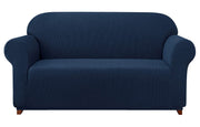 Jacquard Sofa Slipcover - Dark Blue