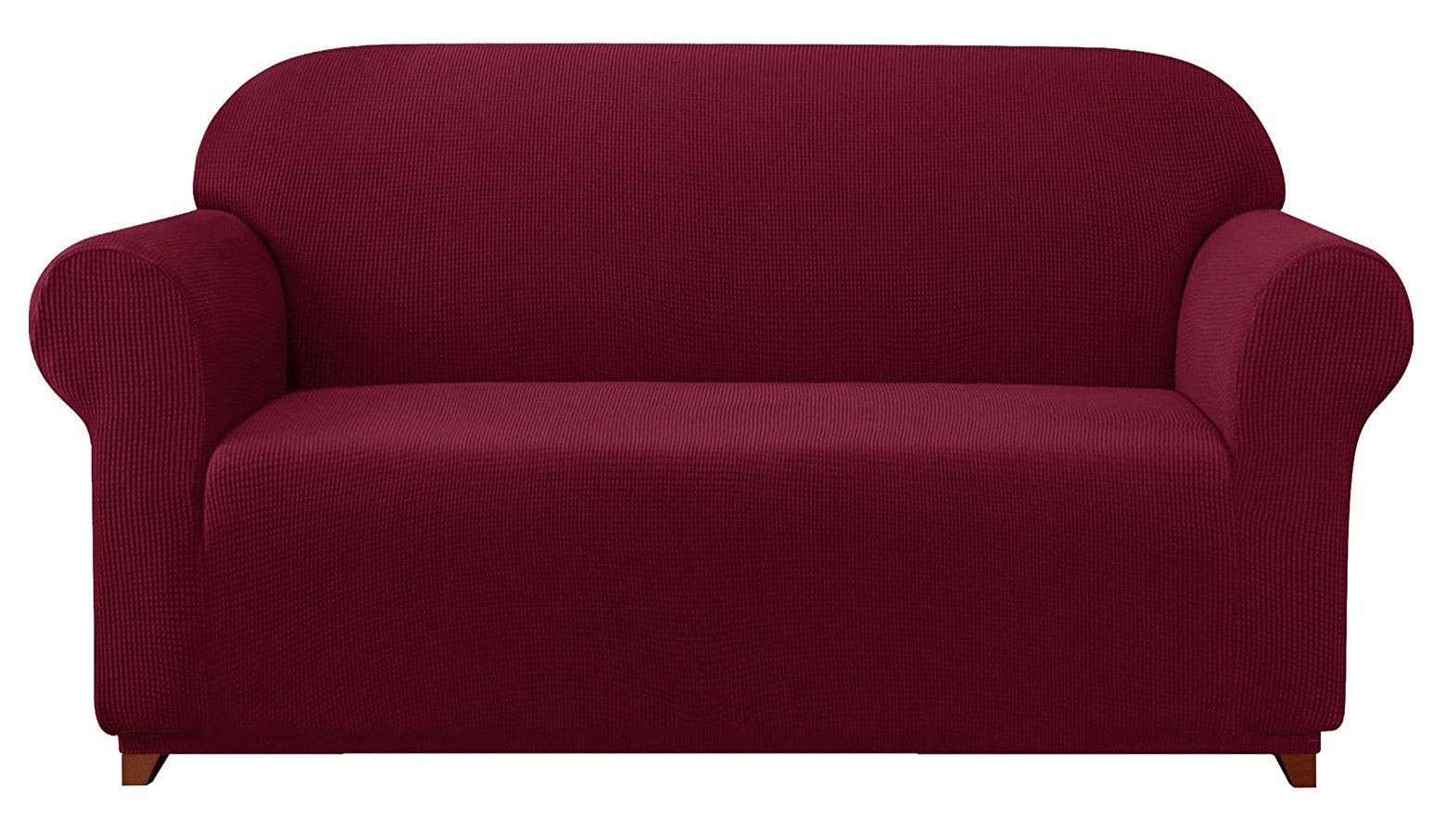 Jacquard Sofa Slipcover - Wine