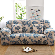 Universal Elastic Sofa Cover (Blue Demask)