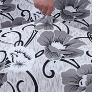 Universal Sofa Slipcover (White Grey Flower)