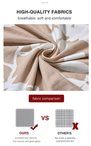 Universal Sofa Slipcover (Cream/White Flower)