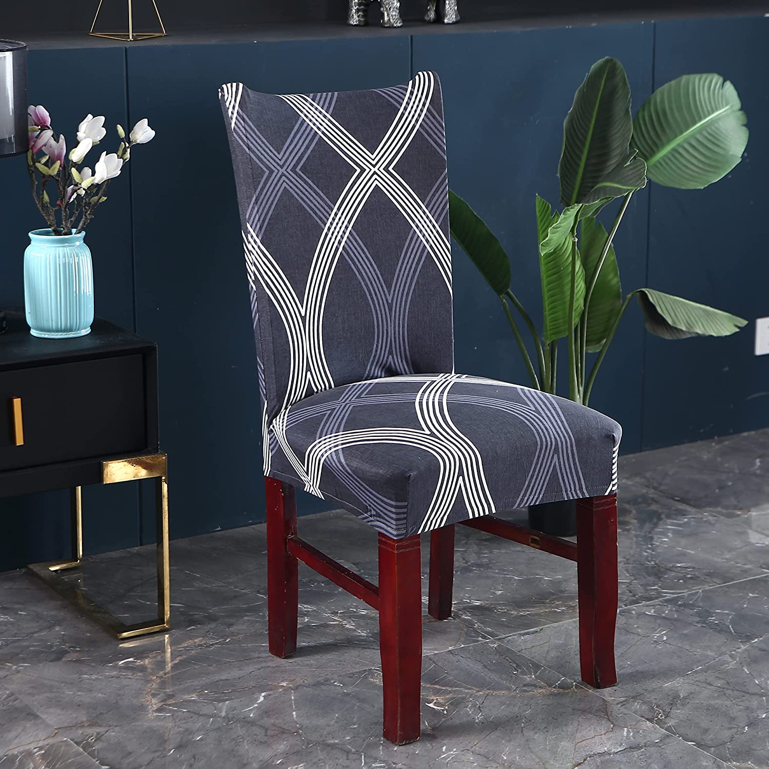 Elastic Chair Cover (Fossil Grey)