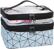 Makeup Bags Double Layer Travel Cosmetic Cases