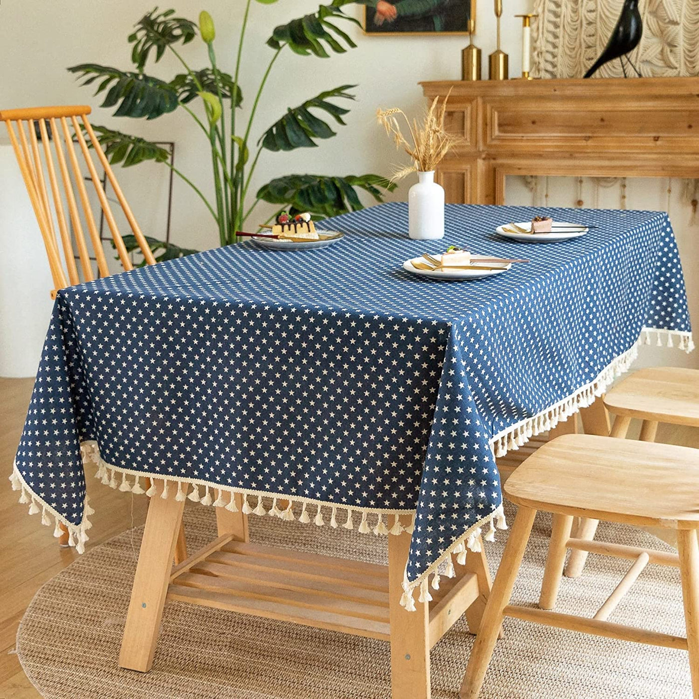 Rectangle Tablecloth Cotton Linen Table