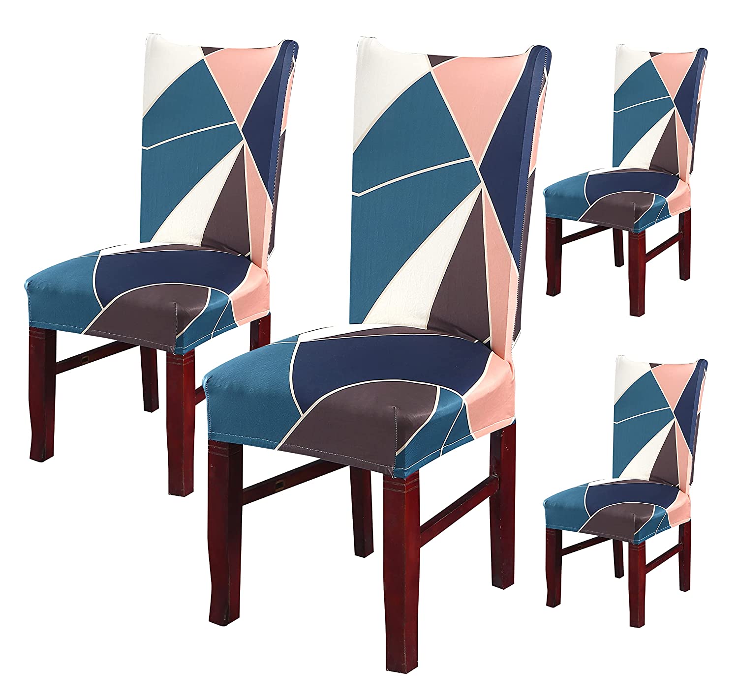 Elastic Chair Cover(Green Peach Prism)