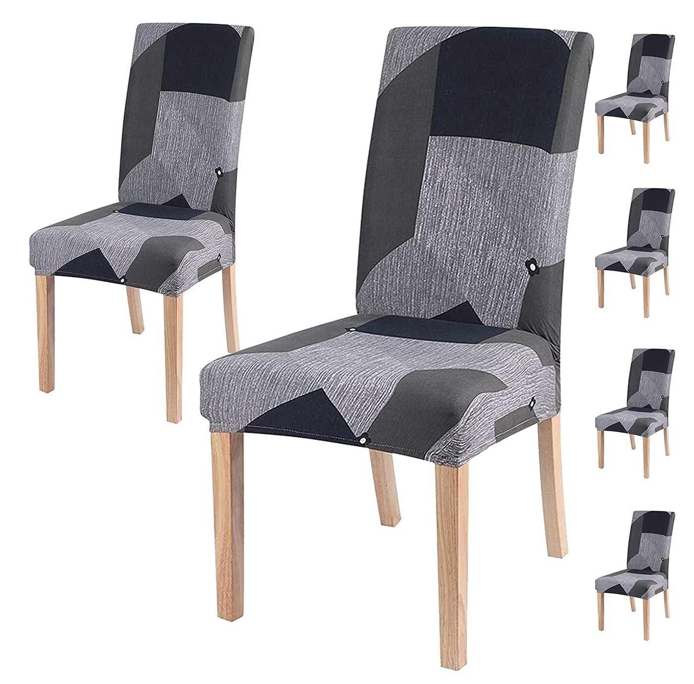 Elastic Chair Cover(Grey Prism)