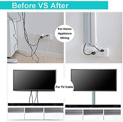 Wall Cable Management Covers,  - White
