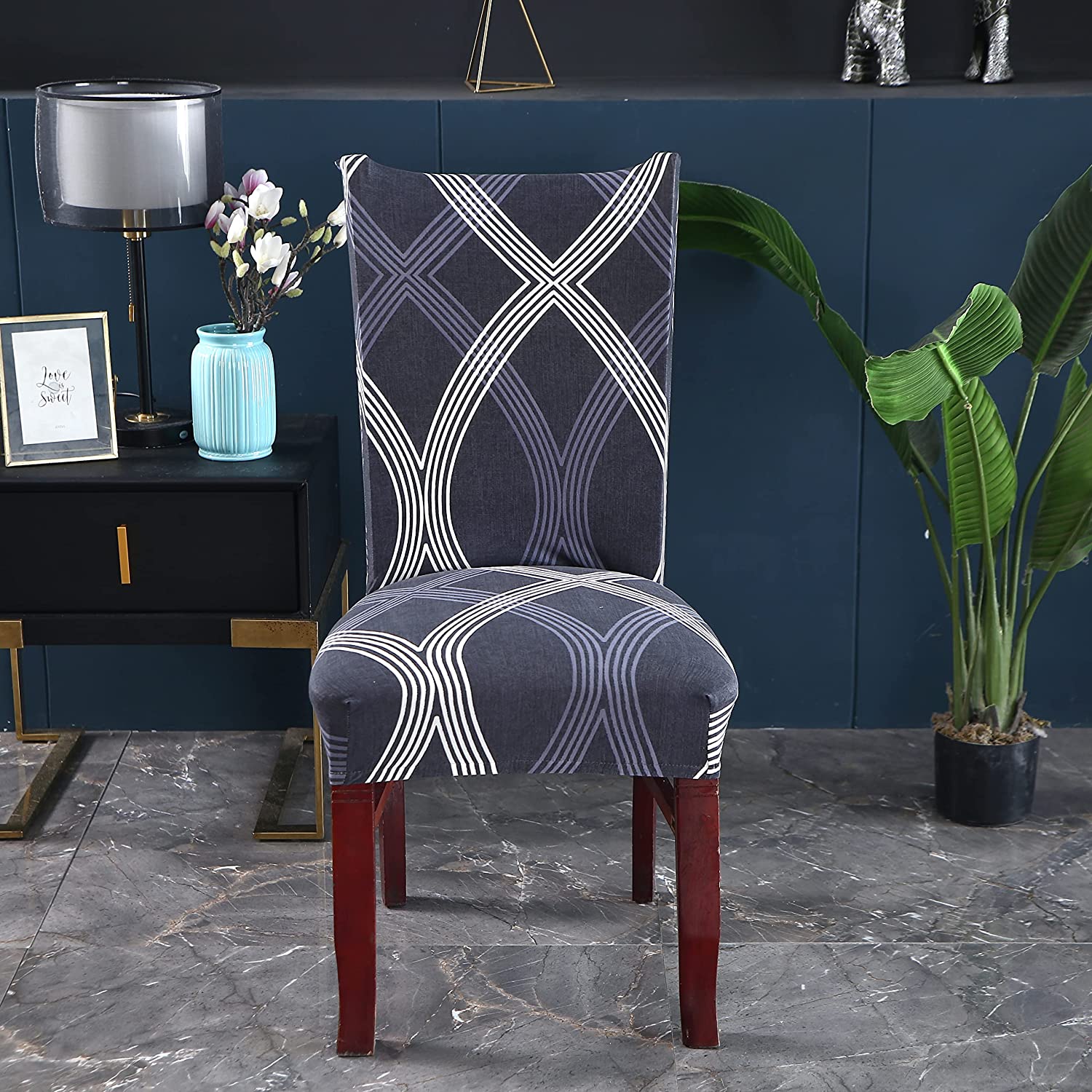 Elastic Chair Cover (Fossil Grey)